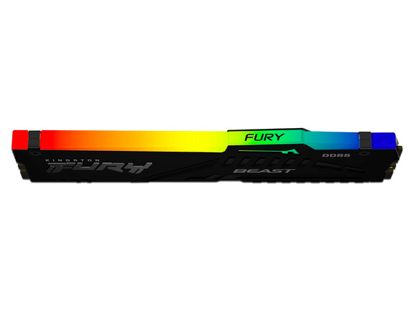 Memoria RAM DIMM Kingston Fury Beast, RGB, DDR5 PC5-48000 (6000Mhz) de 16GB, CL36.