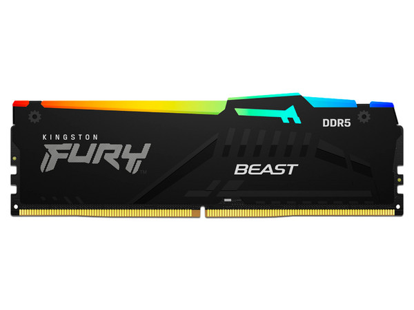 Memoria DIMM Kingston FURY Beast RGB, DDR5 PC5-48000 (6000MHz), CL36, 32GB EXPO.