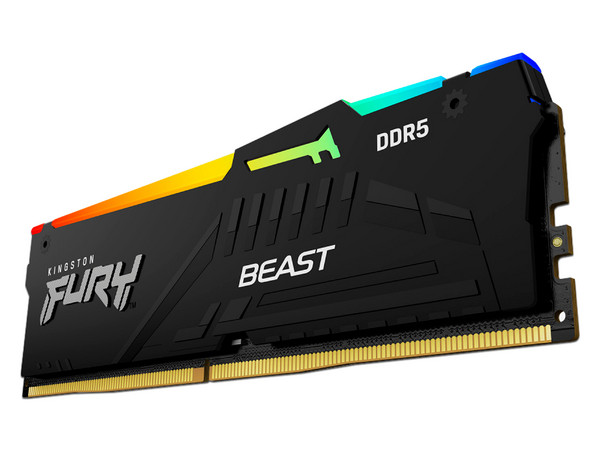 Memoria DIMM Kingston FURY Beast Black, PC5-48000 (6000MHz), CL36, 8GB.