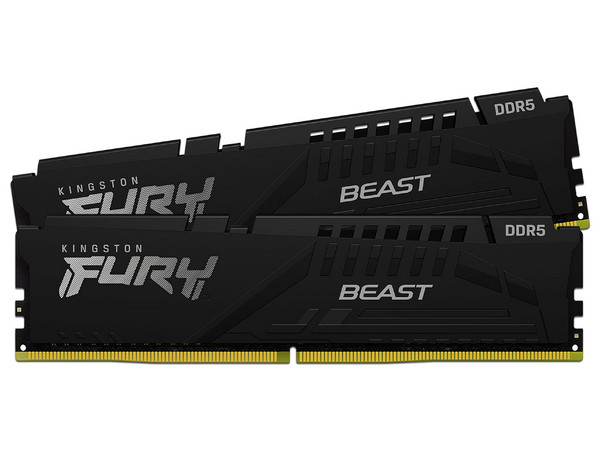 Kit de Memorias DIMM Kingston FURY Beast, DDR5 PC5-48000 (6000MHz), CL40, 32GB (2 x 16GB).