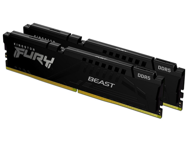 Kit de Memorias DIMM Kingston FURY Beast, DDR5 PC5-48000 (6000MHz), CL40, 32GB (2 x 16GB).