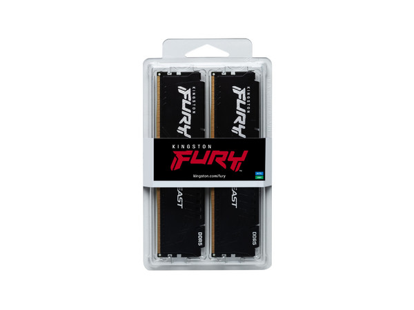 Memoria DIMM Kingston Fury Beast, DDR5 (5600 MHz), CL 40, 32GB (2 x 16GB).
