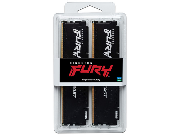 Memoria Ram Kingston Fury Beast RGB de 32GB (2X16GB), DDR5, 6800Mhz, CL34