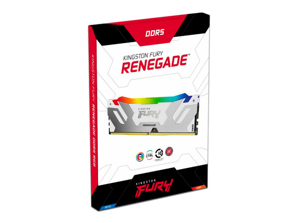 Memoria DIMM Kingston FURY Renegade RGB DDR5 PC5-54400 (6800MHz), CL36, 16GB.