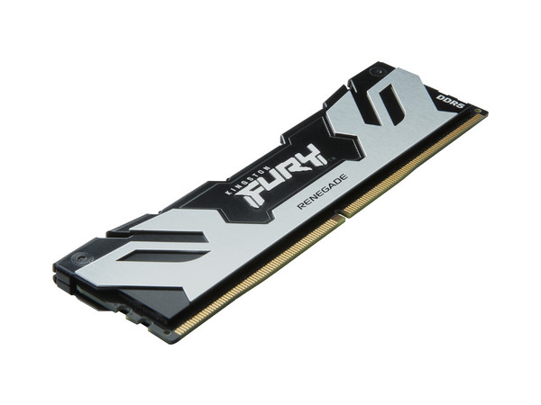 Memoria RAM Kingston DDR5 UDIMM 24GB, CL38, 8000MT/s, Fury Renegade, Modelo KF580C38RS-24, Color Silver.
