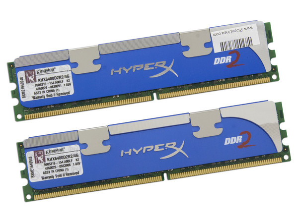 Memoria Kingston HyperX 4GB (2 x 2GB) DDR2 SDRAM (800MHz - PC2-6400) Dual Channel, Kit con dos piezas de 2GB
