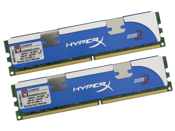 Memoria Kingston HyperX 4GB (2 x 2GB) DDR2 SDRAM (800MHz - PC2-6400) Dual Channel, Kit con dos piezas de 2GB