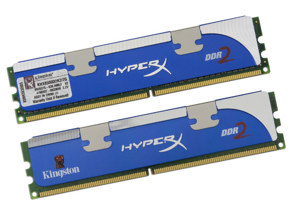 Memoria Kingston HyperX 2GB (2 x 1GB) DDR2 SDRAM (1066MHz - PC2-8500) Dual Channel, Kit con dos piezas de 1GB