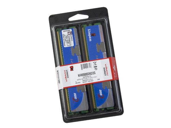 Memoria Kingston HyperX 2GB (2 x 1GB) DDR2 SDRAM (1066MHz - PC2-8500) Dual Channel, Kit con dos piezas de 1GB