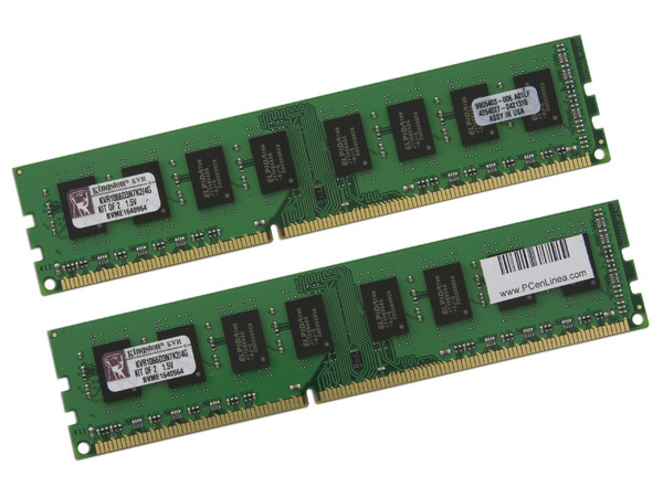 Memoria Kingston 4GB (2 x 2GB) DDR3 (1066MHz - PC3-8500), Kit con dos piezas de 2GB