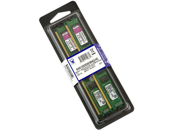 Memoria Kingston DDR3 (1333MHz - PC3-10600), 4GB Kit con dos piezas de 2GB