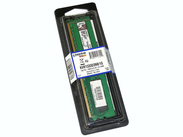 Memoria Kingston DDR3, PC3-10600 (1333MHz), 1GB
