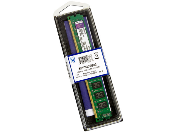 Memoria Kingston DDR3 PC3-10600 (1333 MHz) CL9, 4GB