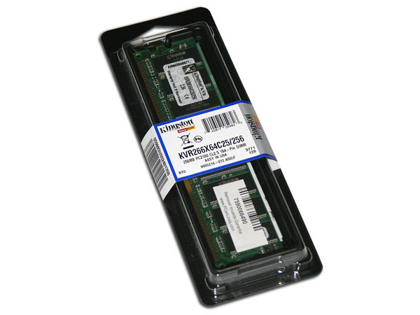 Memoria Kingston DDR DIMM PC2100 (266Mhz), 256MB