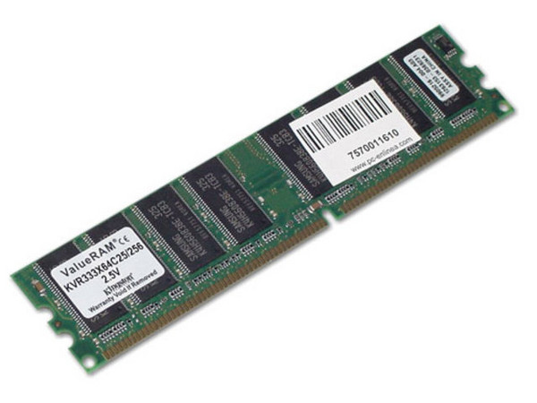 Memoria Kingston DDR DIMM PC2700 (333Mhz), 256MB
