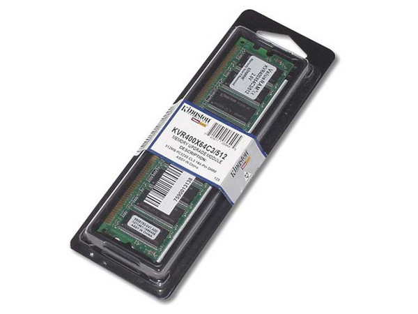 Memoria Kingston DDR DIMM PC3200 (400Mhz), 512MB