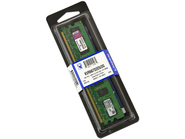Memoria Kingston DDR2, PC2-5300 (667MHz), 2GB, CL5.