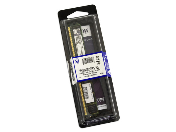 Memoria Kingston DDR2, PC2-6400 (800Mhz), CL5, 2GB
