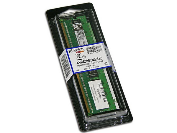 Memoria Kingston DDR2, PC2-6400 (800Mhz), 512MB