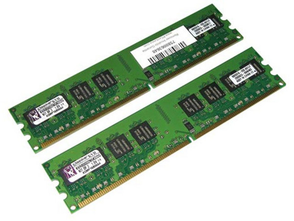 Memoria Kingston ValueRAM 2GB (2 x 1GB) DDR2 SDRAM (800Mhz - PC2-6400) Dual Channel, Kit con dos piezas de 1GB