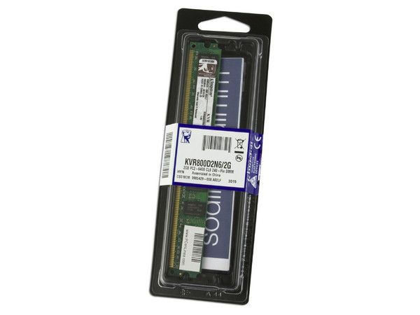 Memoria Kingston DDR2, PC2-6400 (800MHz),CL6, 2GB