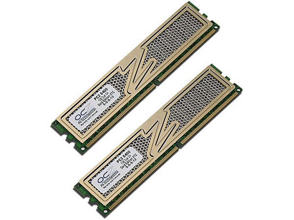 Memoria OCZ Gold Edition XTC de 2GB (2 x 1GB) DDR2 800 (PC2 6400)
Timing: 5-5-5-12
Modelo: OCZ2G8002GK