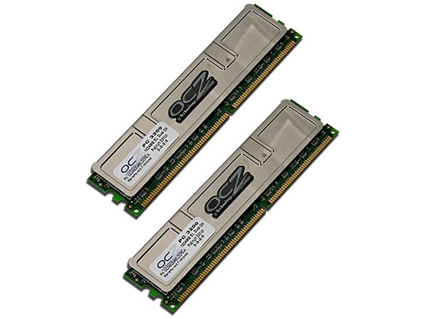 Memoria OCZ Platinum Edition de 2GB (2 x 1GB) DDR 400 (PC 3200)
Timing: CL 2-3-2-5
Modelo: OCZ4002048ELDCPE-K