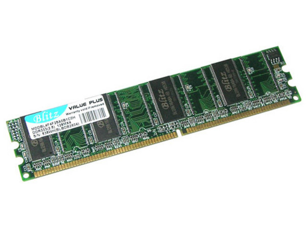 Memoria BLITZ DDR DIMM PC2700 (333Mhz), 128MB