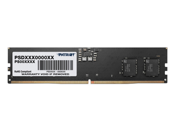 Memoria DIMM Patriot Signature DDR5 PC5-41600 (5200MHz), CL42, 8GB.