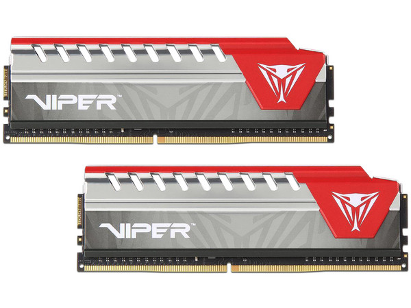 Memoria Patriot Viper Elite DDR4 PC4-19200(2400MHz), CL15, 8GB (2 x 4GB), Kit con dos piezas de 4GB. Color Rojo.