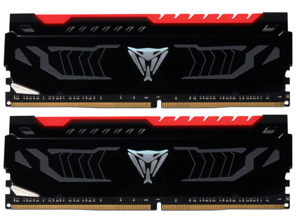 Memoria Patriot Viper DDR4 PC4-24000 (3000MHz), 16GB (2 x 8GB), Kit con dos piezas de 8GB, iluminación LED rojo.