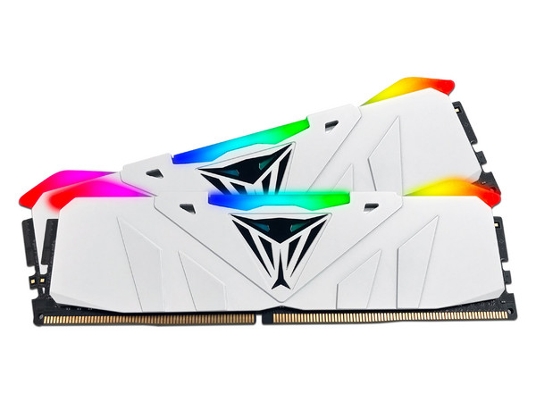 Memoria Patriot Viper RGB DDR4 PC-24000 (3000MHz) de 16GB (2x8GB), Blanco.