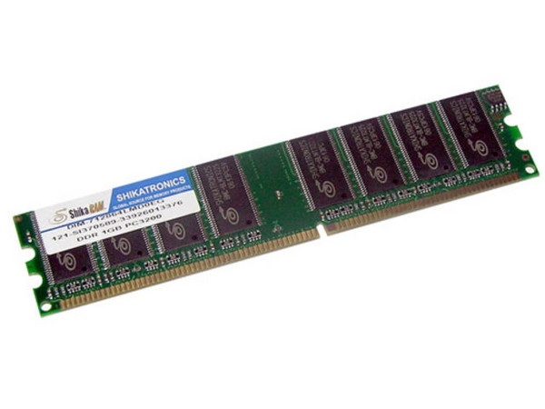 Memoria Shika DDR DIMM PC3200 (400Mhz), 1GB