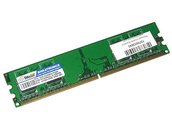Memoria Shika DDR2 DIMM (533Mhz) PC2-4200, 256MB