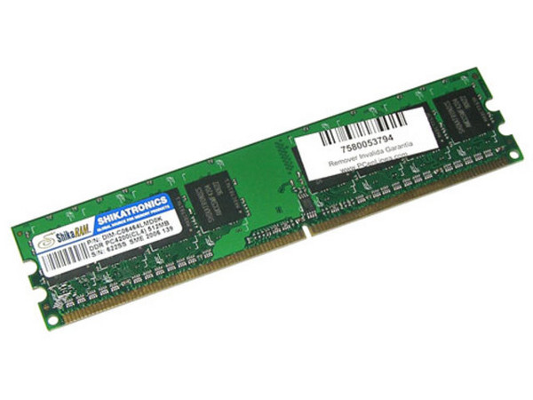 Memoria Shika DDR2 DIMM (533Mhz) PC2-4200, 512MB