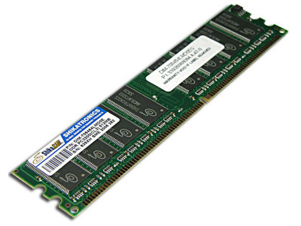Memoria Shika DDR PC3200 (400Mhz), 64X8, CL 2.5, 512MB