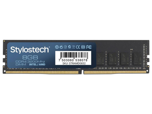 Memoria DIMM Stylos STRAMD0832, DDR4 PC4-25600 (3200MHz), CL16, 8GB.