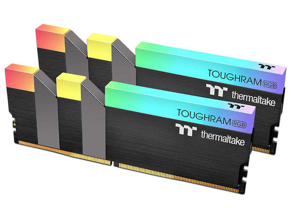 Memoria Thermaltake Toughram RGB DDR4, PC4-25600 (3200MHz), CL16, 16 GB (2 x 8GB). Color Negro.