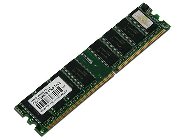 Memoria TRANSCEND DDR DIMM PC2700 (333Mhz), 512MB
