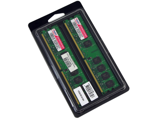 Memoria VDATA DDR2, PC2-6400 (800MHz) 2GB (2 x 1GB), Kit con dos piezas de 1GB   