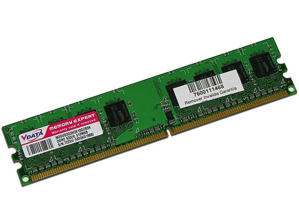 Memoria VDATA DDR2 PC2-4200 (533Mhz), 512MB 