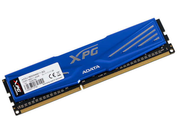 Memoria XPG DDR3, PC3-12800 (1600MHz), 4 GB.