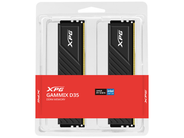 Memoria DDR4 XPG Gammix D35 de 16GB (2x8GB), 3200MHz, CL16, Color Negro.