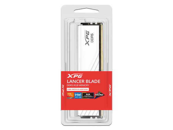 Memoria DIMM XPG Lancer Blade DDR5, DDR5 PC5-44800 (5600MHz), 16GB, Color Blanco.