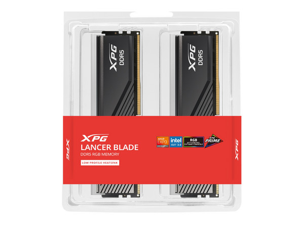 Memoria DDR5 XPG Lancer Blade de 48GB (2x24GB), 6000MHz, RGB, Color Negro.