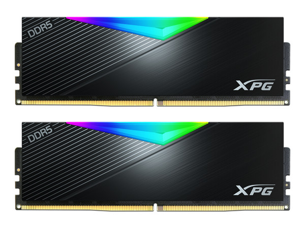 Kit de Memorias DIMM XPG Lancer, RGB, DDR5 PC5-57600 (7200 MHz), CL34, 32GB(2 x 16GB). Color Negro.