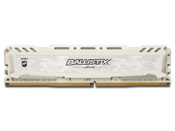 Memoria Crucial Ballistix Sport LT DDR4 (3000MHz), 16GB. Color Blanco.