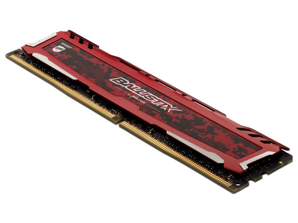 Memoria Crucial Ballistix Sport DDR4 PC4-24000 (3000MHz), CL15, 8GB. Color Rojo.