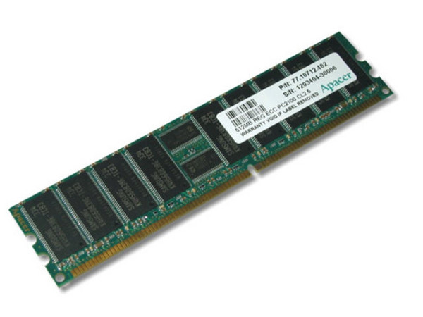 Memoria Apacer PC2100 de 512MB, ECC REGISTERED