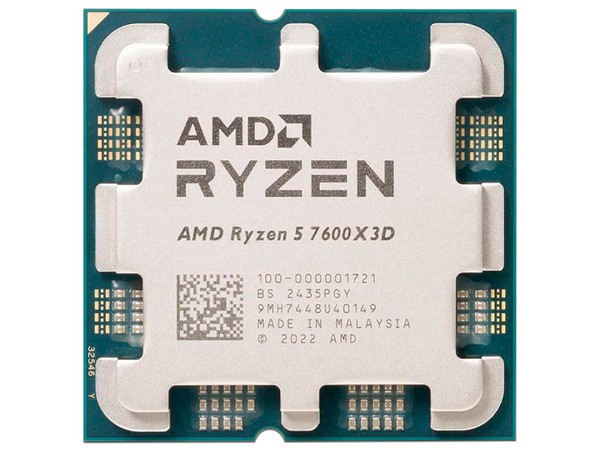 Procesador AMD Ryzen 5 7600X3D de Séptima Generación, 
4.1 GHz (hasta 4.7 GHz),
Con Gráficos AMD Radeon Graphics y Sin Disipador, 
Socket AM5, 
Caché 96MB, Six-Core, 65W.